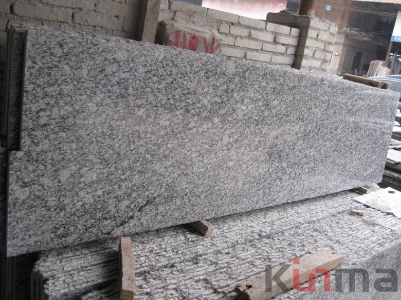 wave white granite slabs