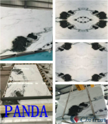 Bookmatched marble PANDA