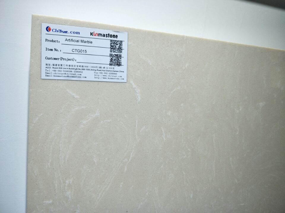 Artificial Types of Marbles White Artificial Marble CTG015