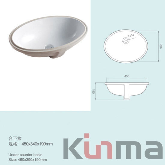 Ceramic lavabo water basin
