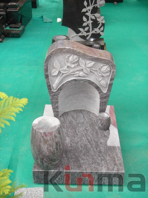 Black tombstone, granite gravestone