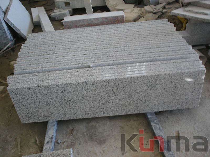 G655 white background granite slabs