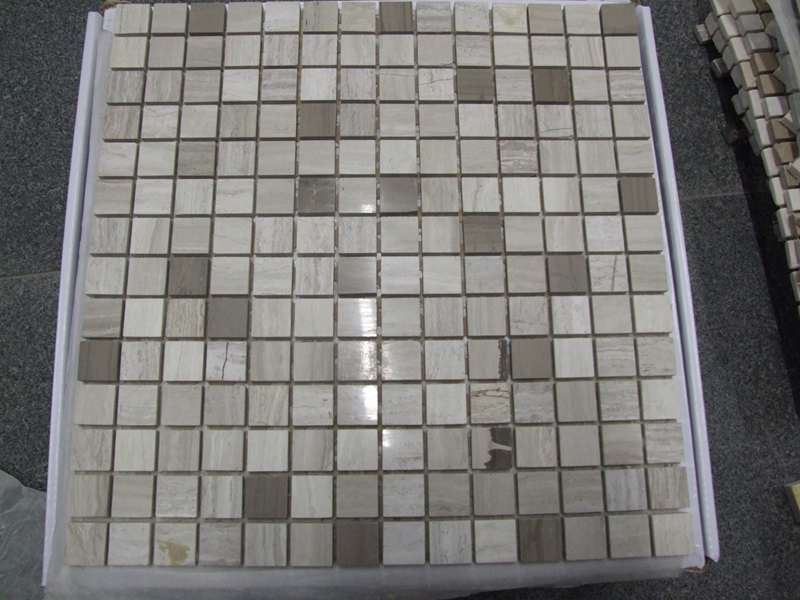 wooden gray+white mosaic CT-10