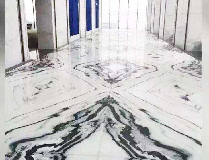 Panda white floor tile