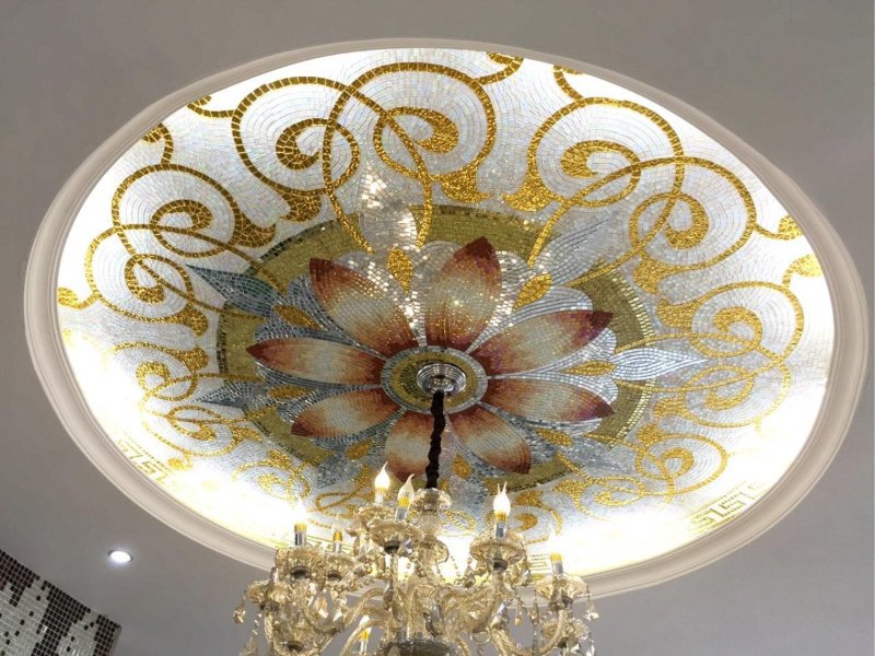 glass mosaic for ceiling