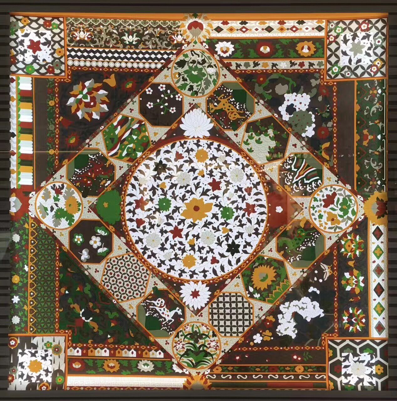 Marble mosaic pattern