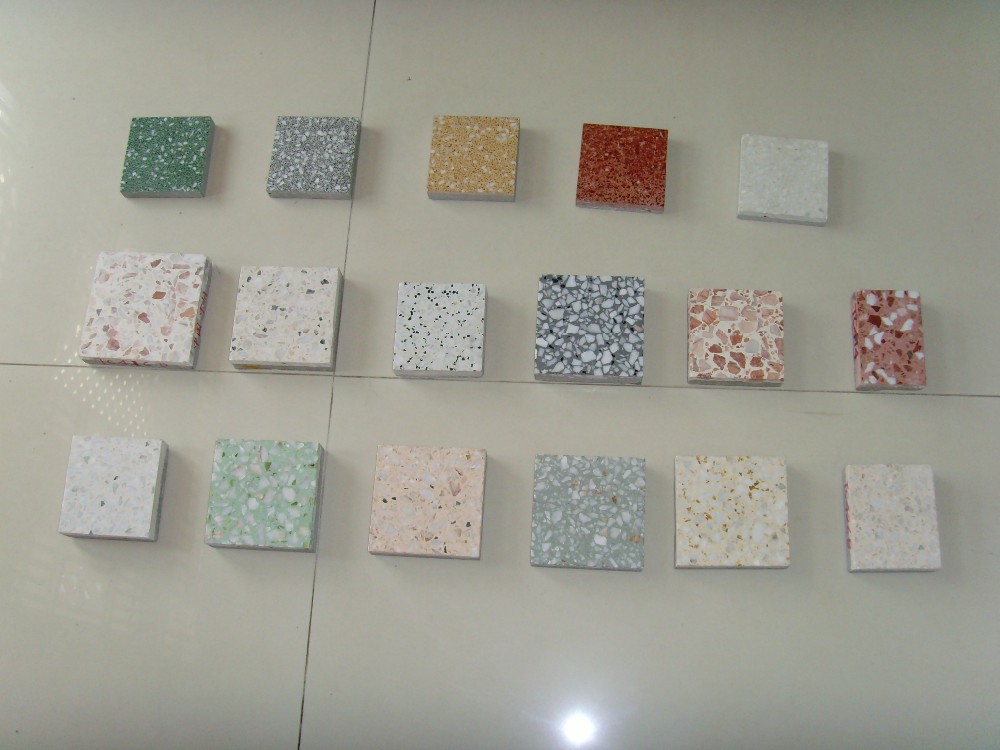 terrazzo design glossy surface floor tiles