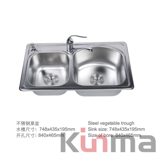 ouble bowl stainless steel sinks