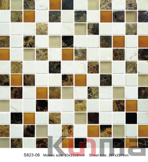<b>Glass mosaic ceramic pool tile</b>